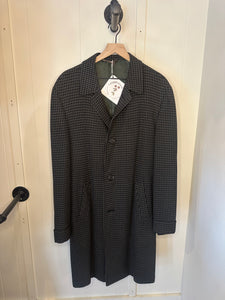 Vintage Houndstooth Maxi Coat