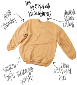 Salty Sardines Oversized Sustainable Sweatshirt