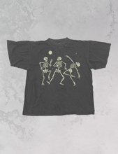 Load image into Gallery viewer, Dancing Skeleton Under A Moon Oversized TShirt
