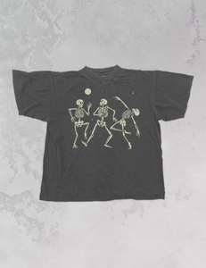 Dancing Skeleton Under A Moon Oversized TShirt