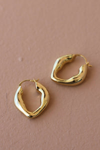 Katie Waltman Gold Twisted Hoops
