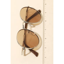 Load image into Gallery viewer, Round Lens Metallic Frame Sunglasses
