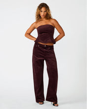 Load image into Gallery viewer, Steve Madden Sydnee Velvet Wide Leg Pant
