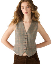 Load image into Gallery viewer, Steve Madden Plaid Barrett V-neck Top
