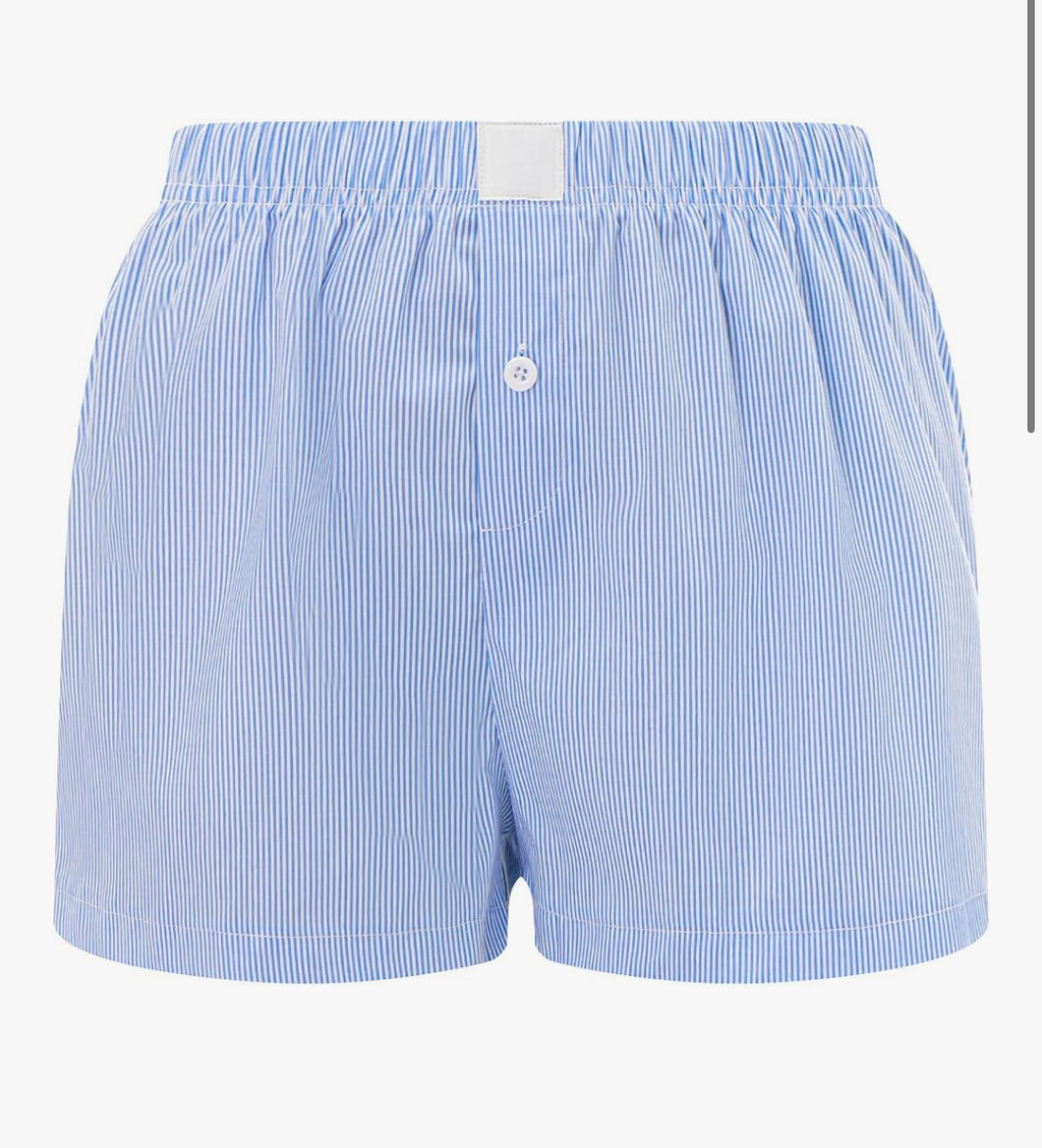 Stripe Boxer Short- Blue