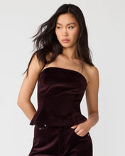 Load image into Gallery viewer, Steve Madden Dawnette Strapless Peplum Top
