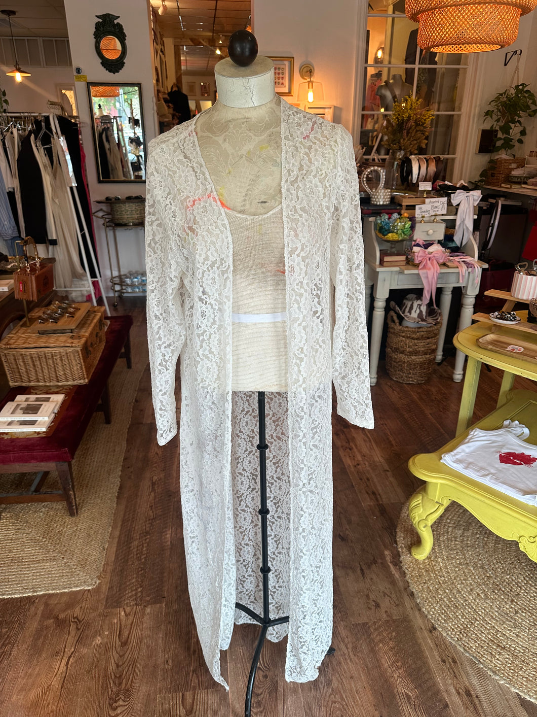 Vintage Maxi Lace Duster