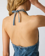 Load image into Gallery viewer, Steve Madden Vilma Denim Halter Midi Dress

