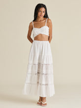 Load image into Gallery viewer, Steve Madden Lace Trim Maxi Skirt
