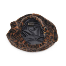 Load image into Gallery viewer, Cecilia Leopard Faux Fur Hobo Bag
