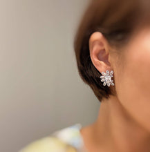 Load image into Gallery viewer, Shine Crusted Jewel Stud Earrings
