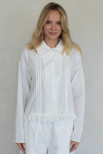Load image into Gallery viewer, Talia Ruffle Trim Collared Blouse
