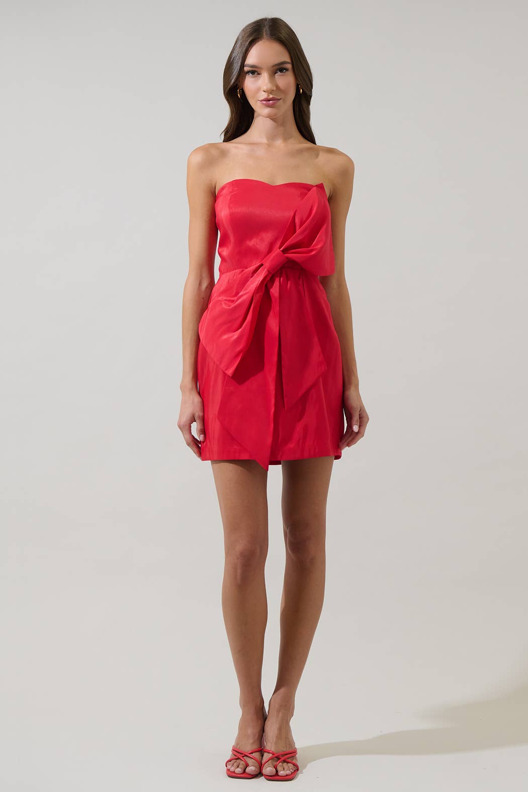 Sugarlips Strapless Bow Mini Dress