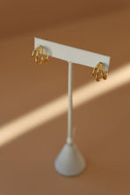 Load image into Gallery viewer, Katie Waltman Gold Triple Hoop Studs
