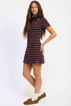 Load image into Gallery viewer, Emory Park Striped Collared Mini Shirt Dress

