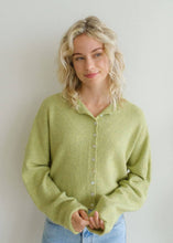 Load image into Gallery viewer, Soft Lightweight Lemongrass Piper Cardigan
