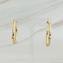 Load image into Gallery viewer, Golden Elegance Hoop Earrings: Gold
