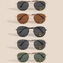 Load image into Gallery viewer, Polarized Hexagon Metal Frame Aviator Sunglasses
