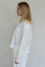 Load image into Gallery viewer, Talia Ruffle Trim Collared Blouse
