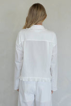 Load image into Gallery viewer, Talia Ruffle Trim Collared Blouse

