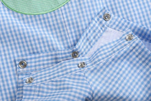 Load image into Gallery viewer, Blue Gingham Golf Hole Shortall
