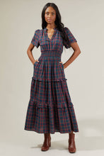 Load image into Gallery viewer, Sugarlips Plaid Palmer Poplin Tiered Maxi Dress
