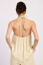 Load image into Gallery viewer, Emory Linen Watercolor Halter Tank Top
