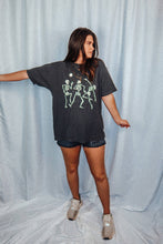 Load image into Gallery viewer, Dancing Skeleton Under A Moon Oversized TShirt
