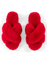Load image into Gallery viewer, CHRISTINA SLIPPERS, RED: S/M
