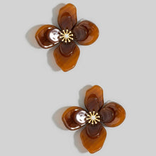 Load image into Gallery viewer, Resin Flower Stud Earrings
