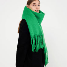 Load image into Gallery viewer, Oversized Fringe Blanket Scarf

