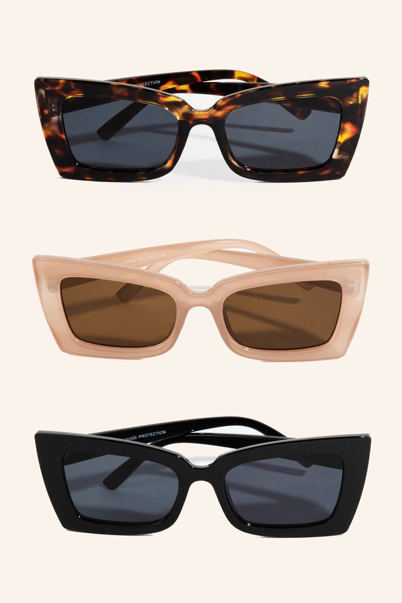 Rectangular Acetate Sunglasses