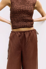Load image into Gallery viewer, The Maven Top Smocked Sleeveless Tie Back Top
