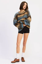 Load image into Gallery viewer, Pretty Garbage Oversized Knit Striped Sweater
