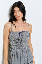 Load image into Gallery viewer, Gingham Smocked Waist Maxi Dress

