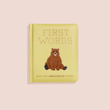 Load image into Gallery viewer, First Words w/ Cute Embroidered Friends Book
