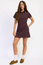 Load image into Gallery viewer, Emory Park Striped Collared Mini Shirt Dress
