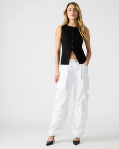 Steve Madden Wesley Linen Button-Up Vest