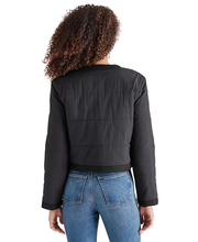 Load image into Gallery viewer, Steve Madden Coppelia Tweed-Trim Puffer Jacket
