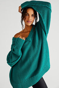 Free People All V-Neck Sweater