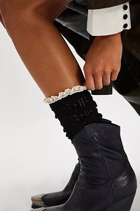 Free People Misty Pointelle Tall Sock