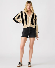 Load image into Gallery viewer, Steve Madden Lucas Striped Knit Button-front Cardigan
