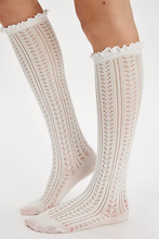 Load image into Gallery viewer, Free People Misty Pointelle Tall Sock
