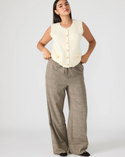 Load image into Gallery viewer, Steve Madden Idra Pull On Tie Front Plaid Pant
