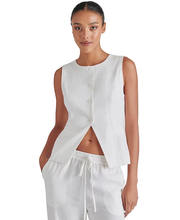 Load image into Gallery viewer, Steve Madden Wesley Linen Button-Up Vest

