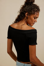 Load image into Gallery viewer, Free People  Ribbed Seamless Off Shoulder Tee
