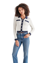 Load image into Gallery viewer, Steve Madden Ayda Ribbed Collar Cardigan
