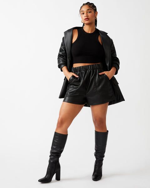 Steve Madden Faux The Record Shorts