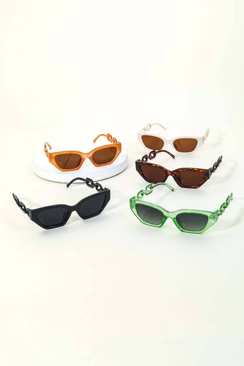 Acetate Chain Design Fashion Sunglasses