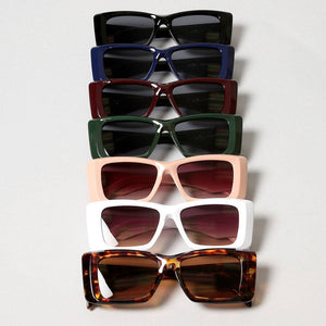 Women's Bold Rectangular Frame Sunglasses